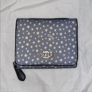 Light blue star Coach wallet